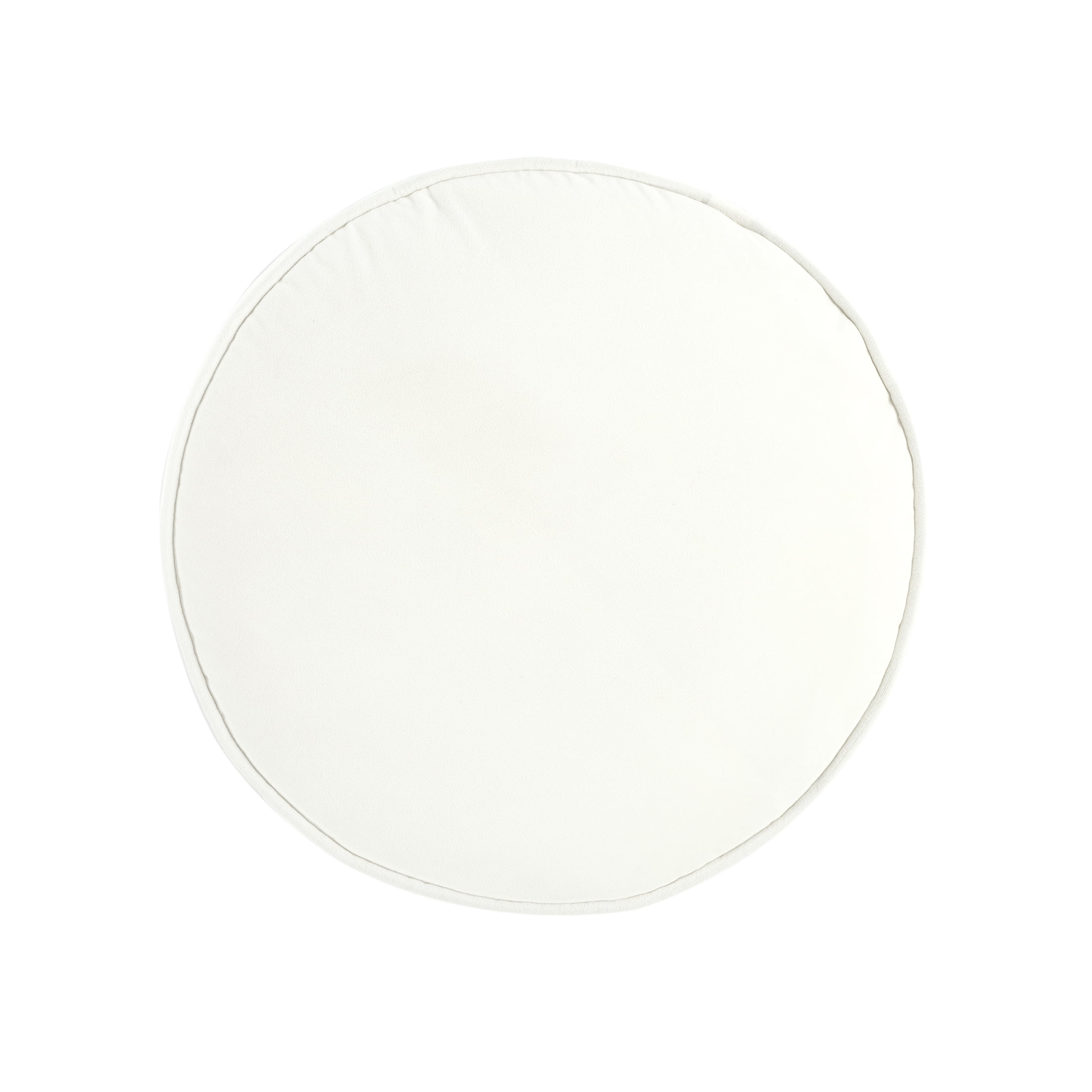 Mainstays Filmore Round Decorative Throw Pillow 16" x 16" Ivory, 1 Count, Adult & Teen