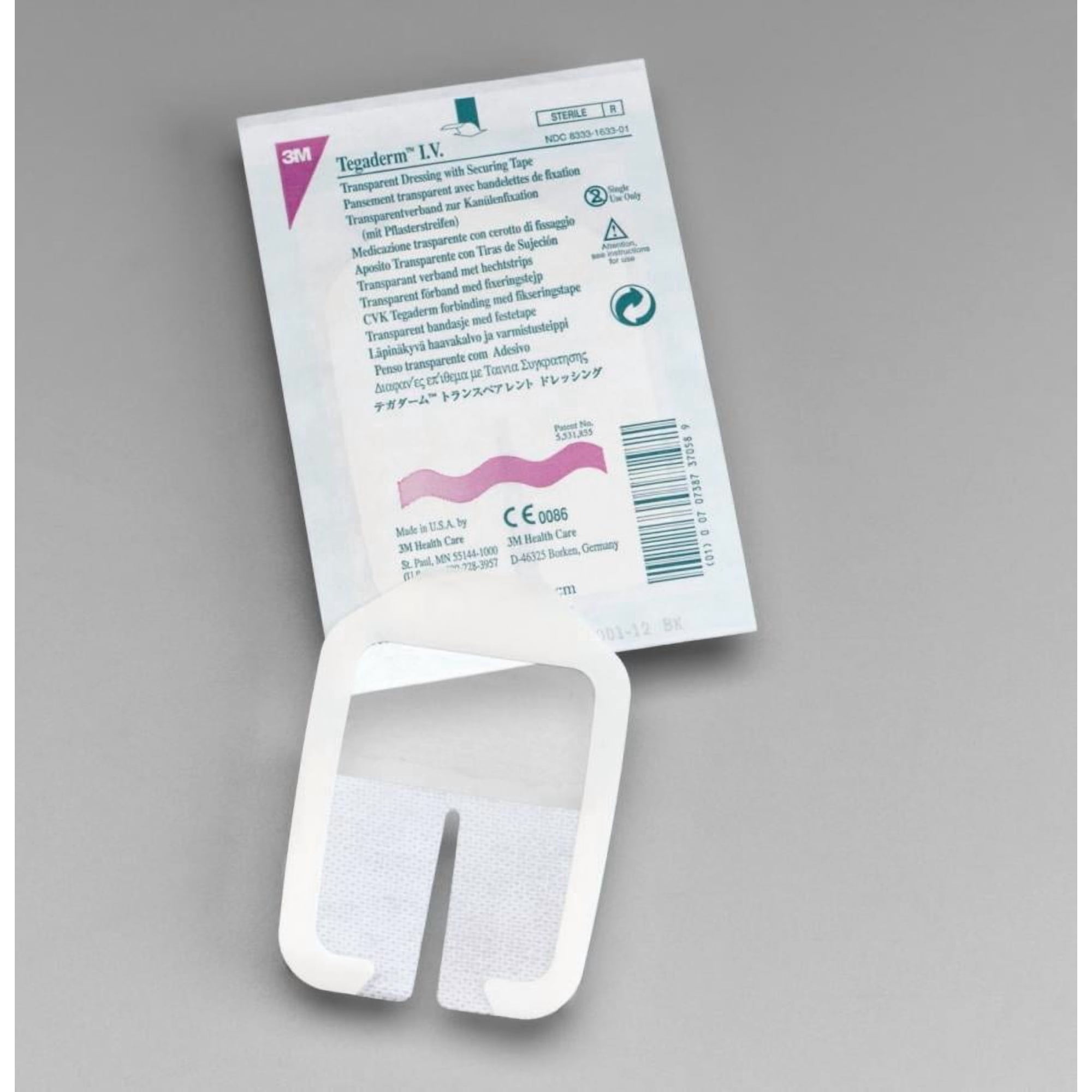 3M Tegaderm I.V. Transparent Film Dressing, 2.75 Inches x 3.25 Inches, 400 Count