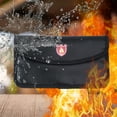 thumbnail image 5 of Fires Resistant Bag Money Bag Small Wallet Water Resistant Document Bag Envelope File Pouches Envelope Cash Storage Bag, 5 of 9
