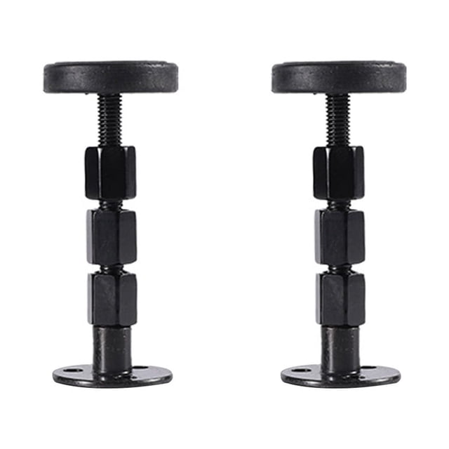 Miangastore Fixateurs de Lit Noirs 2 Pcs 4.3x1.6in Supports de Tête de Lit Réglables Antidérapants