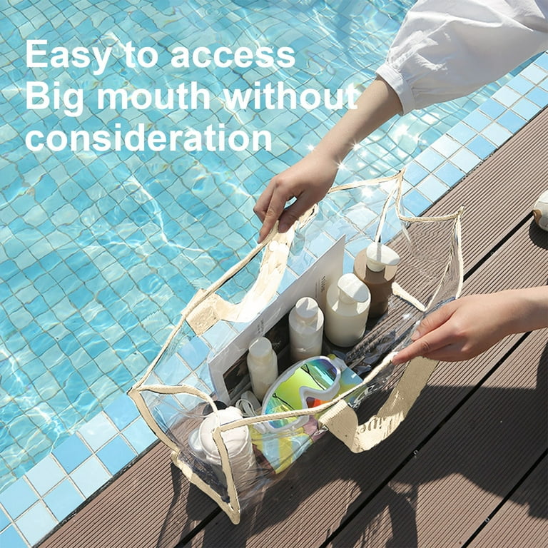 shyuyusa Large Capacity Swimming Bag Transparent Visible Handheld