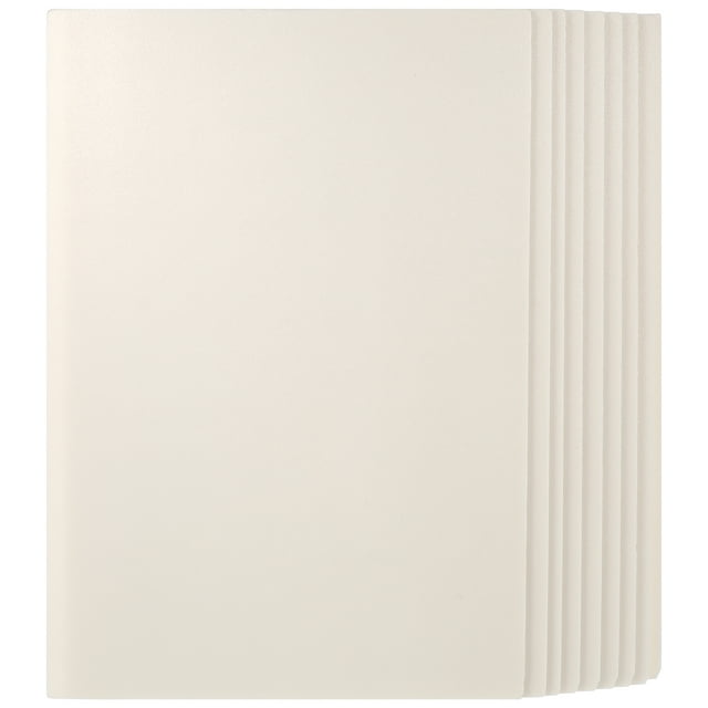 10 piezas de tableros de exhibición en blanco para carteles, tableros de presentación, tableros de plástico en blanco de 8K para manualidades y grabado.