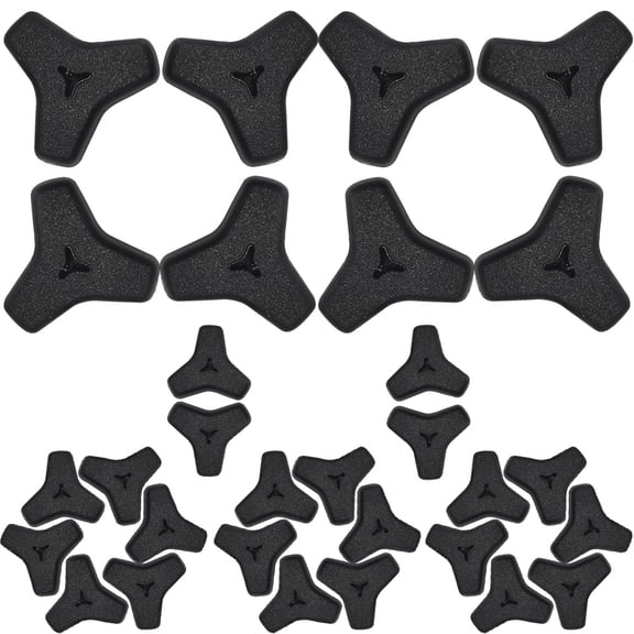 LOLIPPYY 20 Pairs Black Silicone Eyeglass Temple Covers for Back to School, Protects Ears and Prevents Frame Breakage