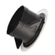 thumbnail image 4 of Cubierta de conductos de ventilación, 1Pc ABS Difusor de techo Válvula de suministro de escape de aire Anemostato Cubierta de manguera Blanco(100mm), 4 of 5