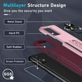 thumbnail image 4 of for Motorola Moto G Stylus 5G 2023 Case with Screen Protector[Not for 2022 Version],Heavy Duty Shockproof Full Body Cover Built in Rotatable Metal Ring Holder Kickstand,Cute Pink, 4 of 17