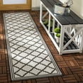 thumbnail image 3 of SAFAVIEH Beach House Richard Geometric Indoor/Outdoor Area Rug, Light Grey/Charcoal, 5'3" x 7'6", 3 of 10