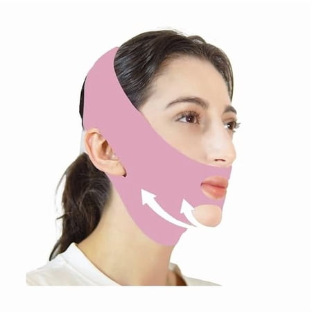 USBSO V Line Lifting Mask Chin Strap for Sleeping, Face Lifting Strap, Chin Strap, Jawline Shaper, Jaw Strap, Double Chin Reducer,Face Lift Tape & Snoring Solution (Pinkk)