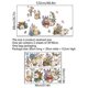 thumbnail image 3 of A set of wall stickers with rabbits, flowers and butterflies - wall decor for children's room, 3 of 5