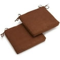 thumbnail image 1 of Blazing Needles Micro Suede 19-Inch by 20-Inch by 3-1/2-Inch Zippered Cushions, Chocolate, Set of 2, 1 of 2