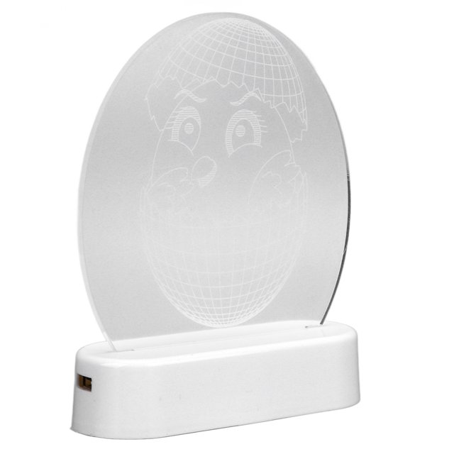 Luz nocturna 3D, pollitos acrílicos ABS alimentados por batería, luz nocturna para pollitos que rompen la carcasa, ahorro de energía para dormitorio para Pascua ANGGREK Otros
