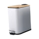 thumbnail image 5 of Cubo de basura con pedal, fino, 5 l, para el hogar blanco, 5 of 9