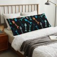 thumbnail image 4 of Balery Little Fish Skeleton Funda Protectora para Almohada Corporal de Algodón Hipoalergénico con Cierre(55 x 21 pulgadas), Almohadas No Incluidas, 4 of 7