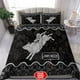 thumbnail image 1 of Juego de cama personalizado Rodeo Bull Riding Negro Ver, 1 of 4