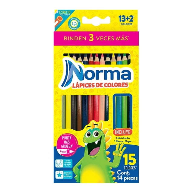 Colores Norma Largos tradicionales 13+2