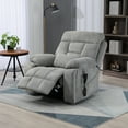thumbnail image 3 of Oversized Power Lift Recliner Chair with Massage and Heat for Elderly, UHOMEPRO Large Wide Seat Recliners for Big and Tall, Safety Motion Reclining Mechanism with Hidden Cup Holder, Gray, 3 of 13