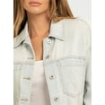 thumbnail image 3 of Jessica Simpson Women's Swing Denim Jacket with Back Pleat, Sizes XS-XL, 3 of 6