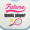 thumbnail image 4 of Inktastic Future Tennis Player Baby Girl Girls Baby Bib, 4 of 4
