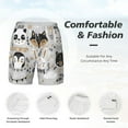 thumbnail image 4 of Kdxio Funny Animals Series Print Men'S Swim Trunks With Compression Liner 7 Inch Inseam Quick Dry Swim Shorts, 4 of 7