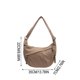 thumbnail image 3 of Women's Corduroy Shoulder Bag Fashion Crossbody Bag Large Capacity Solid Color Cloth Bag Bag For Students Office Workers, 3 of 7