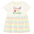 thumbnail image 3 of Inktastic I Love My Grandpa Girls Baby Dress, 3 of 5