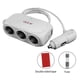 thumbnail image 2 of Cargador USB dual de 120 W Enchufe Adaptador de corriente de 3 enchufes para iPhone iPad (Blanco), 2 of 3