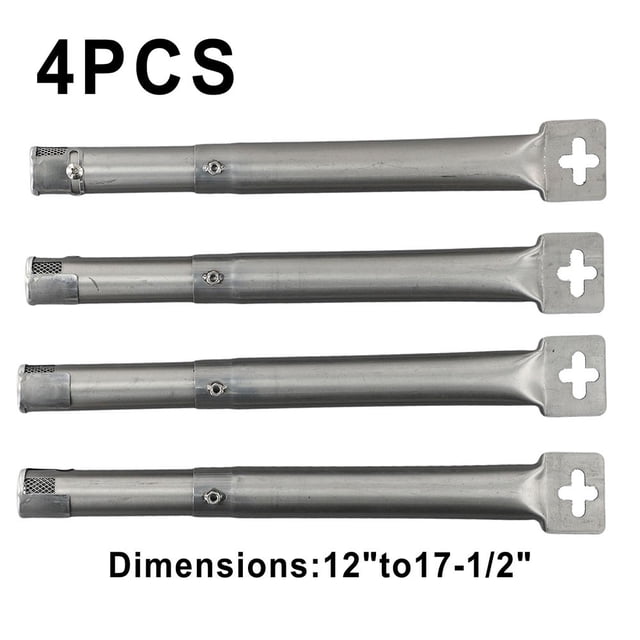 WinWay 4 Pcs Tubes de Barbecue en Acier Inoxydable Brûleurs Robustes Faciles