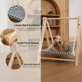 thumbnail image 3 of BRAVE NIUNIU Elevated Swing for Cats & Kittens - Perfect Indoor Cat Furniture - Dog Swing, Breathable Cat Hammock, Kitten Bed Swing C97, 3 of 3