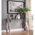 thumbnail image 3 of Topline Home Furnishings Sofa Table with Glass Top, 3 of 5