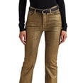 thumbnail image 2 of Ralph Lauren Women's Metallic High Rise Boot Jeans Yellow Size 4, 2 of 3