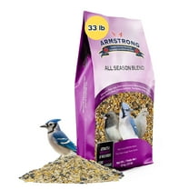 Armstrong Wild Bird Food All Season Blend, 33 Pounds - with Cut Corn, Wheat, White Millet and Black Oil Sunflower Seeds for Blue Jays, Dark-Eyed Juncos and Mourning Doves