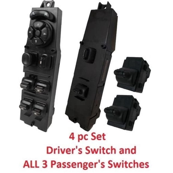 1997-2001 Jeep Cherokee 4 Piece Window Switch Set
