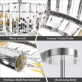 thumbnail image 2 of FRIDEKO HOME Semi Flush Mount Ceiling Light - Crystal Ceiling Light Fixture 4-Light Ceiling Mount Light for Hallway Bedroom Kitchen Bathroom Living R, 2 of 7