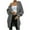 Gray, variant on Herrnalise Women's Casual Long Sleeve Open Front Cable Knit Cardigans Sweater Lightweight Solid Color Outwear S-XL