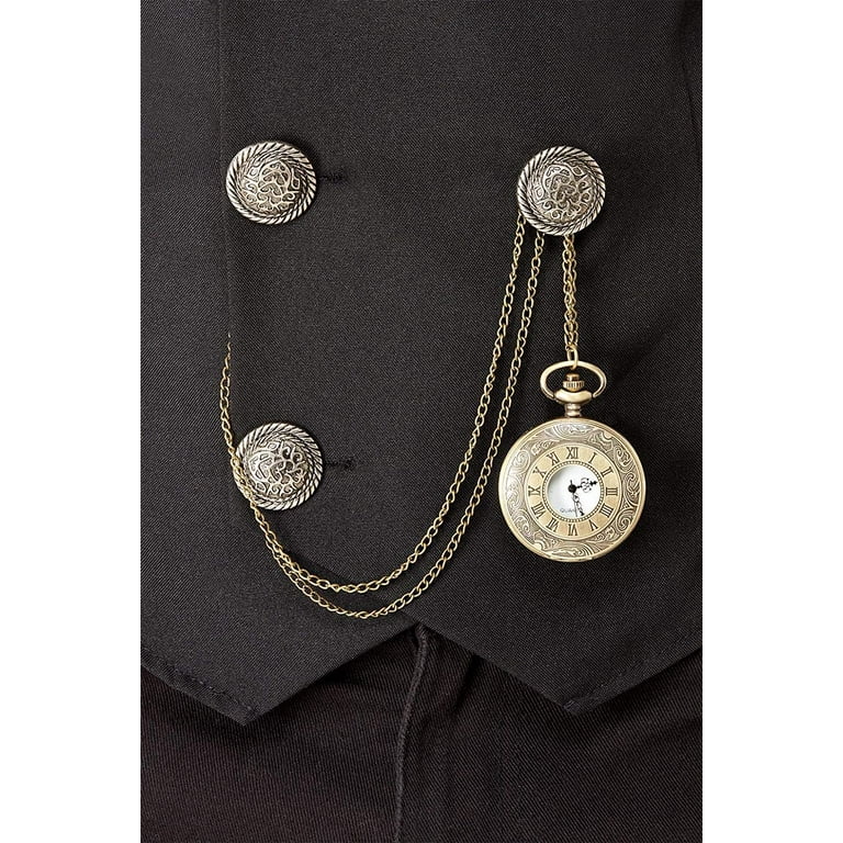 20s Pocket Fob Watch Adult Gold Silver 20s Pocket Fob Watch Adult Gold Silver