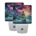 thumbnail image 5 of Big Sailboat on Sea Night Light LED Dusk to Dawn Auto Sensor Night Lamp Plug-in Nightlight for Bedroom Hallway Kitchen 2 PCs, 5 of 7