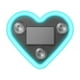 thumbnail image 2 of Luz de ventana de corazón de neón solar para coche 2PCS | Ventosa interior LED melocotón Forma de corazón | Resistente al agua, resistente a la decoloración, suave resplandor, recargable por USB |, 2 of 5