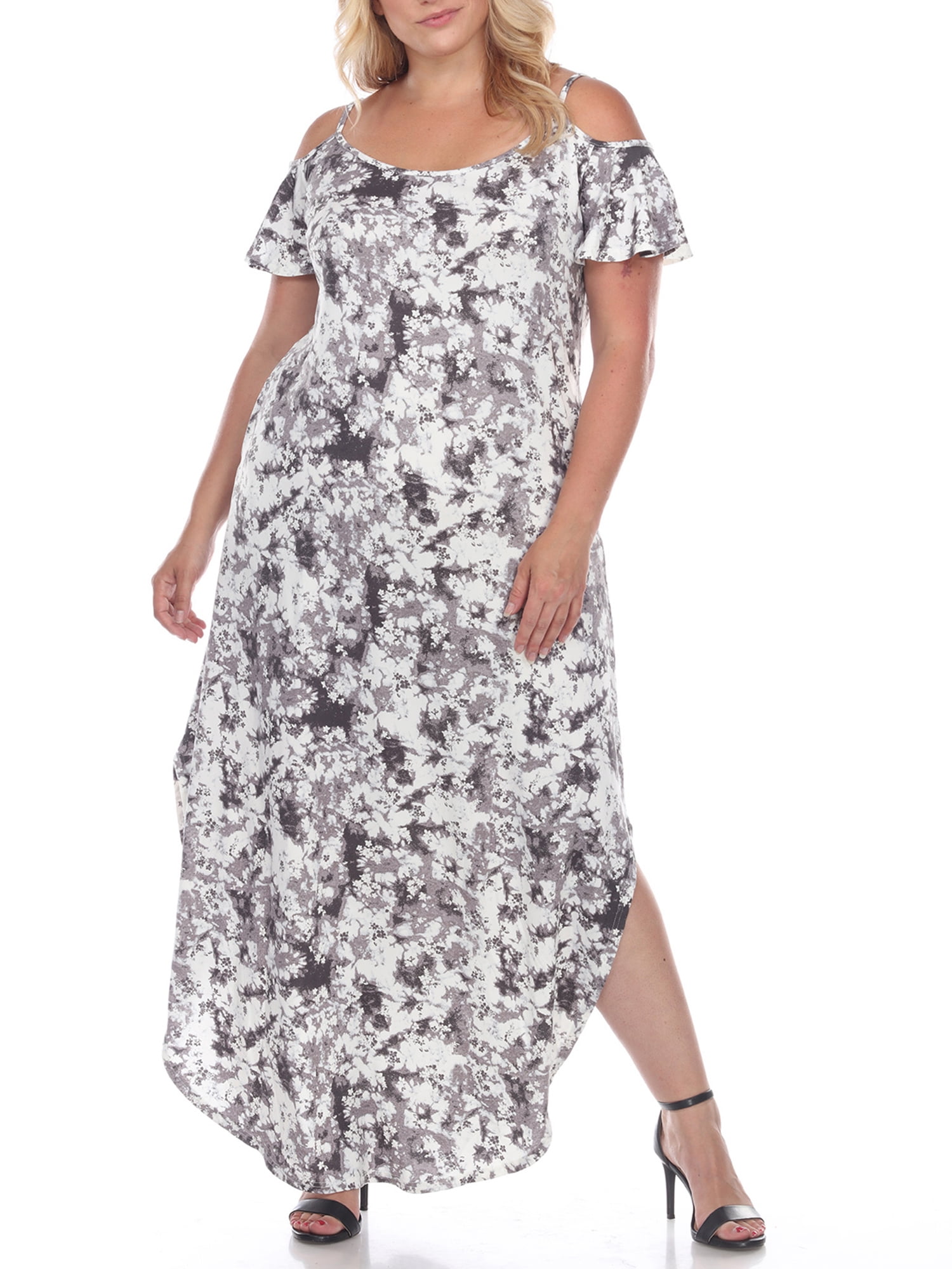 white mark maxi dress