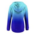 thumbnail image 4 of Jinhomg Cute Heart Print Sweatshirt for Women Trendy Novelty Gradient Hooded Pullover Fall Lightweight Long Sleeve Button Up Sweatshirts with Pocket Deal of The Day Clearance Blue XL, 4 of 5