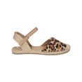 thumbnail image 2 of Breckelles CE04 Women Leopard Cap Toe D'Orsay Slingback Espadrille Flat, 2 of 6
