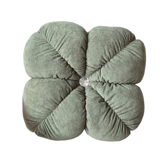 Cinvoph Round Flower Bud Pillow Cute Floral Shaped Cushion Soft Comfortable Throw Pillow For Home Bed Couch Office 14" Mint Green