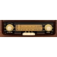 thumbnail image 3 of ClearClick Radio AM/FM clásica estilo retro vintage con Bluetooth, entrada auxiliar y USB - Exterior de madera hecho a mano marrón oscuro, 3 of 5