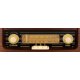 thumbnail image 3 of ClearClick Radio AM/FM clásica estilo retro vintage con Bluetooth, entrada auxiliar y USB - Exterior de madera hecho a mano marrón oscuro, 3 of 5