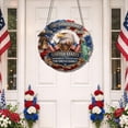 thumbnail image 4 of 250 Anniversary 4th Of July Acrylic Eagle Door Sign, 250 Year American Anniversary Wreath, Patriotic Independence Day Door Hanger, America's 250th Gifts For Family, 4 of 8