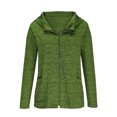 thumbnail image 4 of Chaquetas y abrigos casuales con capucha y manga larga para mujer, moda, color liso, manga larga, corta, con cremallera, cárdigan con capucha, abrigo holgado, abrigo superior para mujer, 4 of 7