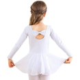 thumbnail image 4 of GYRATEDREAM Girls Ballet Long Sleeve Skirted Leotards with Tutus Skirt Dance Dress Ballerina Outfits 4-10T, 4 of 7