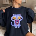 thumbnail image 1 of Pop cazadora para niña Hunters Boys Girls Fashion Round-Neck Sweatshirt Streetwear Soft Comfortable Long Sleeve Hoodie for Daily Wear Spring Fall Winter 1*Top （Navy）, 1 of 3