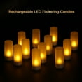 thumbnail image 4 of Recargable LED Parpadeo Velas sin llama Tealight Velas Luces con Copas Esmeriladas Base de Carevas AC100-240V, 4 of 7