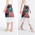 thumbnail image 4 of Coral Chiffon Beach Dresses for Women, Summer Strappy Polyester Beach Dress, 4 of 6