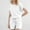 White, variant on Caywon Women Short Sleeve Shirt and Short Pant Casual 2 Piece Set Pocket Detail Fashion Coordinates Comfortable Daywear Matching Outfit Separates Black M