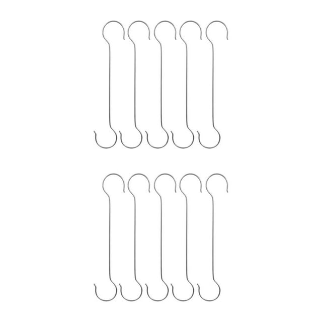 Decodeary 5piece Practical And Convenient Metal Hooks For Effortless Hanging Wide 40cm S Hook 2Set